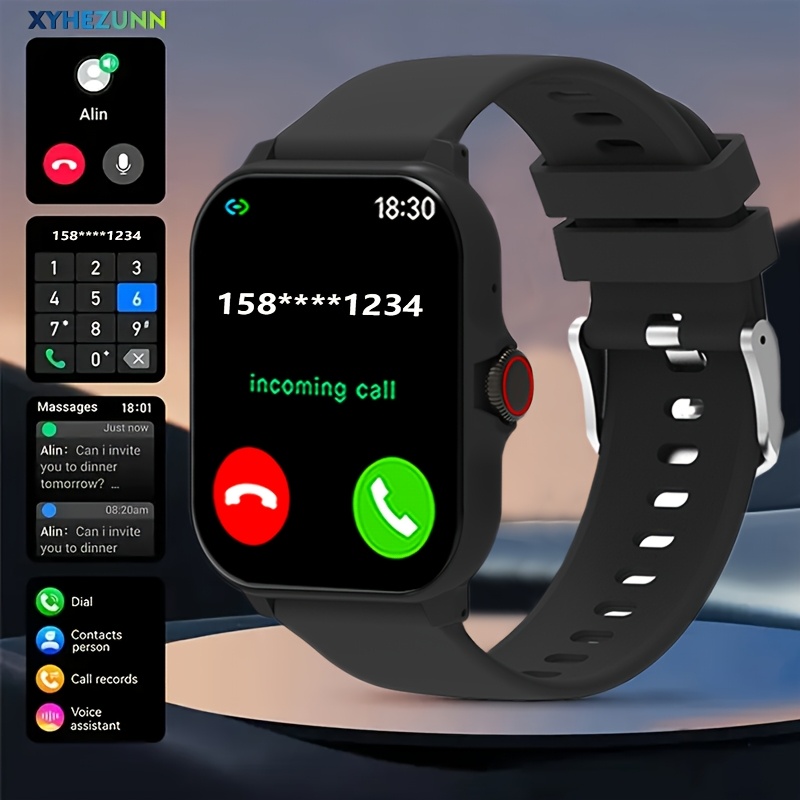 2026 83 inch full touchscreen smartwatch wireless 5 0 call text music multiple sports 260mah battery usb charging ideal gift for an fashion accessory vibrant display Product details 0