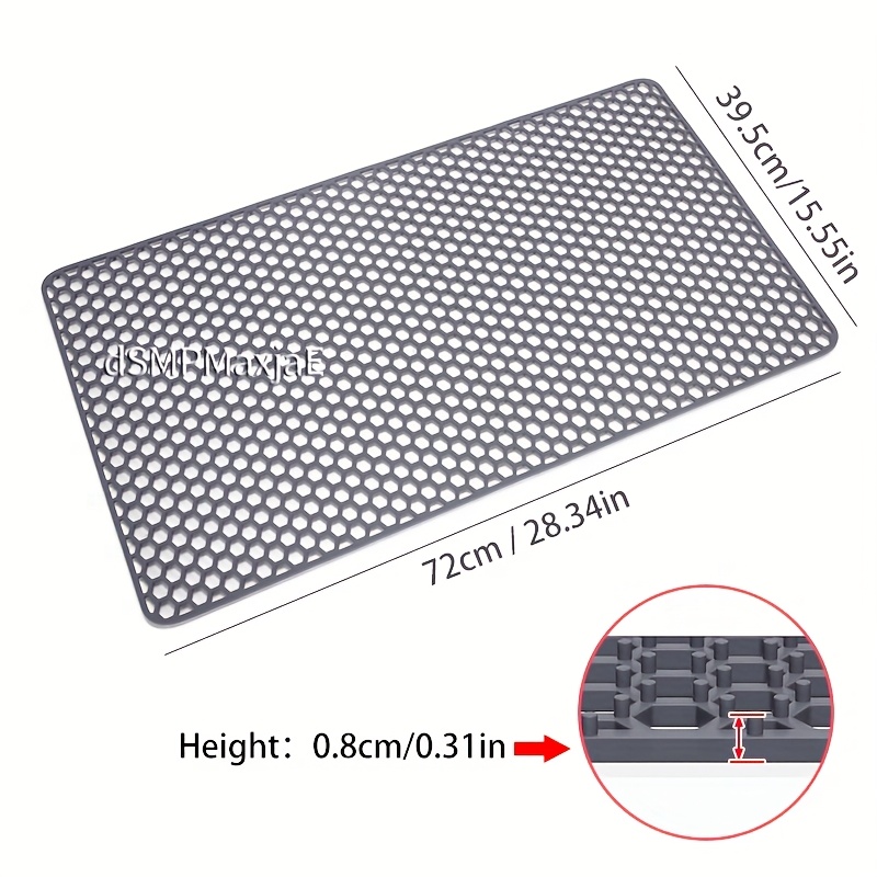 silicone kitchen sink protector dish drying mat large heat resistant non slip for farmhouse stainless steel sinks