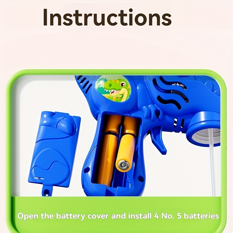 Pistolet à Bulles Dinosaure Rechargeable - Machine Automatique 10000 Bulles/min Pour Enfants