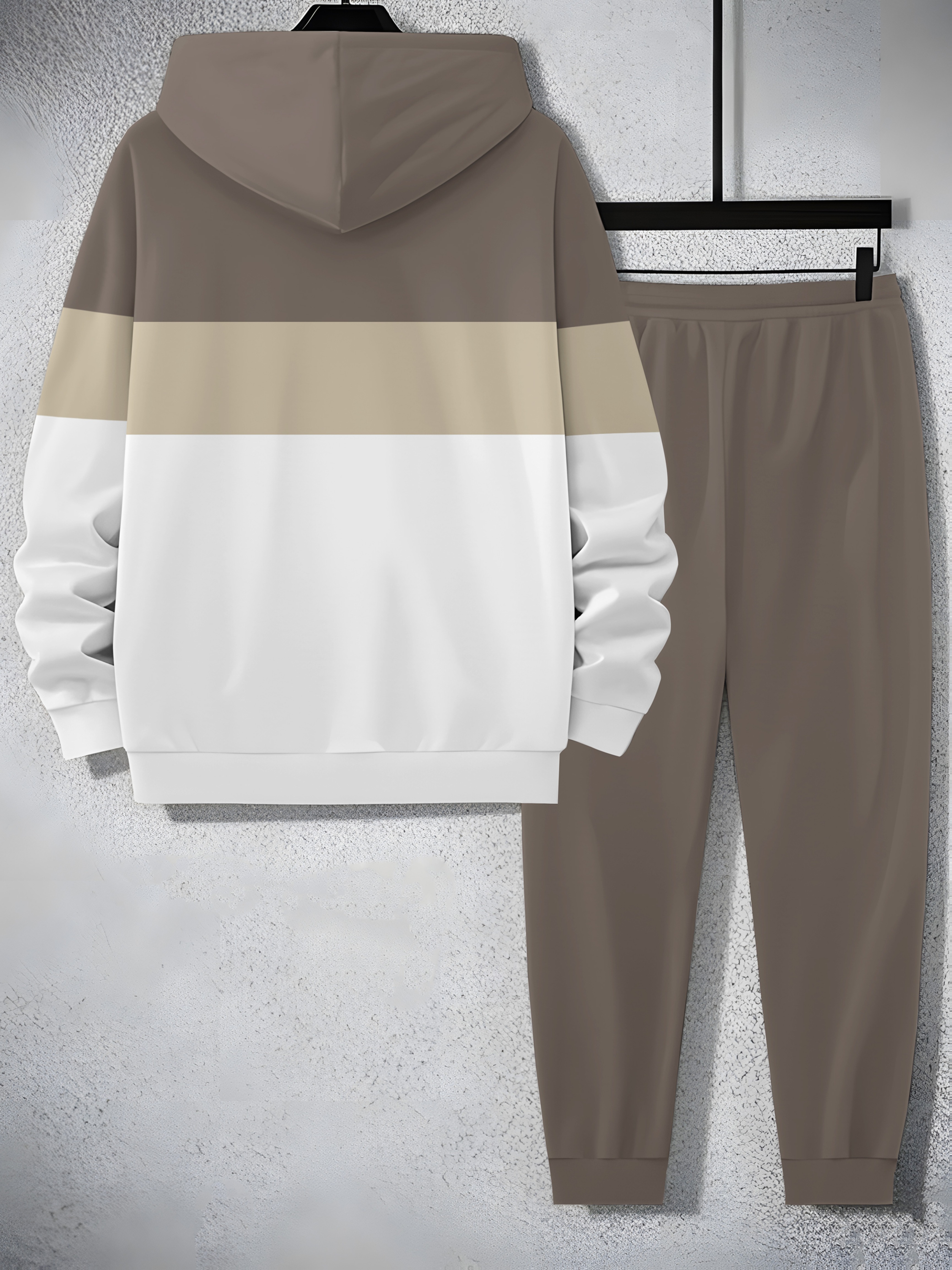   2025 mens trendy sweatshirt set two piece sweatshirt and pants sporty print elements christmas halloween special Product details 23