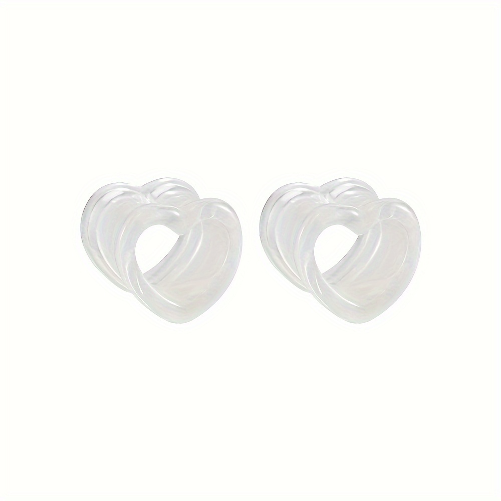Tribal Filigree Heart Tunnel Plugs - 8mm Stainless Steel