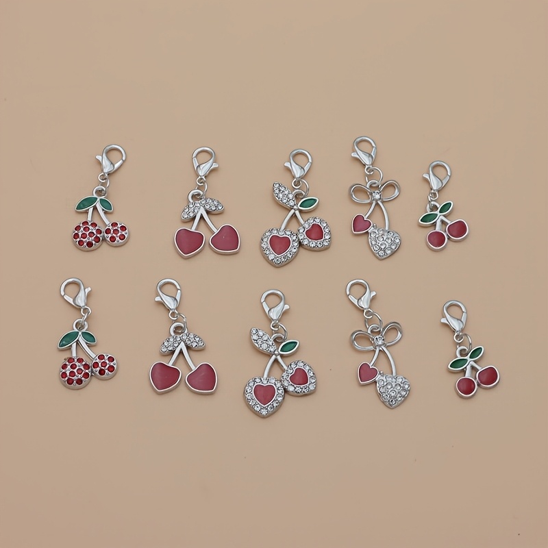 TEMU 10 pz Ciondoli a Forma di con Chiusura a Gancio a Forma di in di Argentata per Accessori Fai da Te - Ideali per Catene e Decorazioni per Borse,