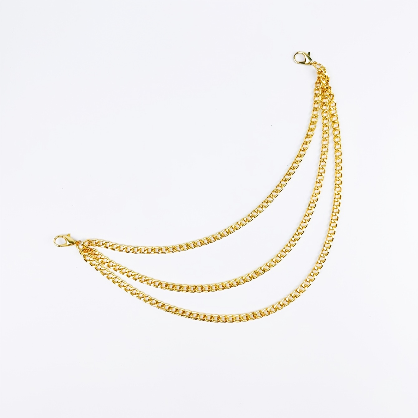 Image of 1 Detachable Street-style Boot Shoe Chain, Punk-style Personality Accessory. Only The Shoe Accessory Is , Shoes Not Included