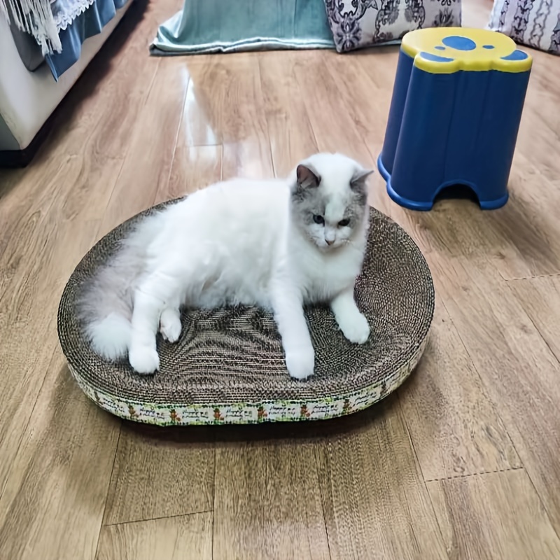 

St. Patrick's Day Cat Scratcher Lounge - Durable, Non-shedding Corrugated Cardboard Bed With Integrated Scratch Pad For Cats