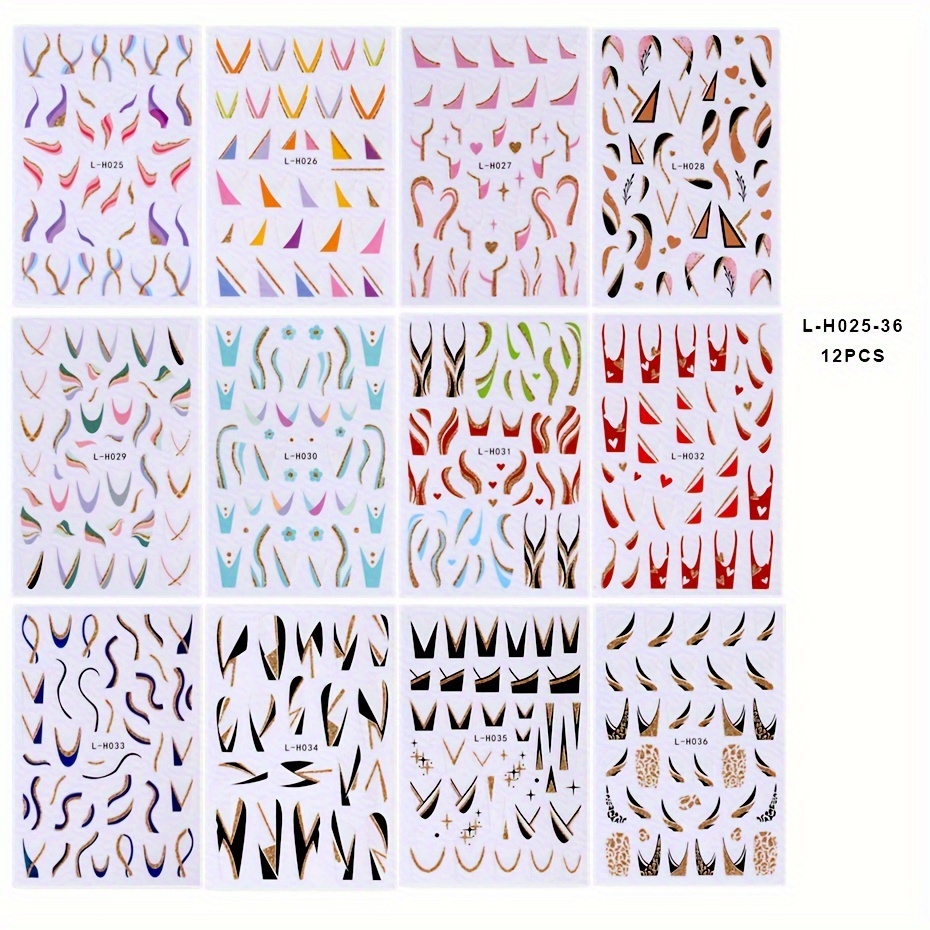 12 L-h Stickers