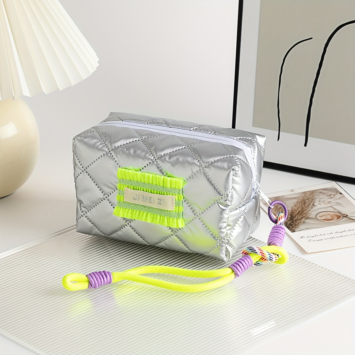TEMU -style Large-capacity Makeup Bag For Beauty Products, High-value Cosmetic & Toiletries Organizer, Lipstick Storage Pouch, And Student Stationery