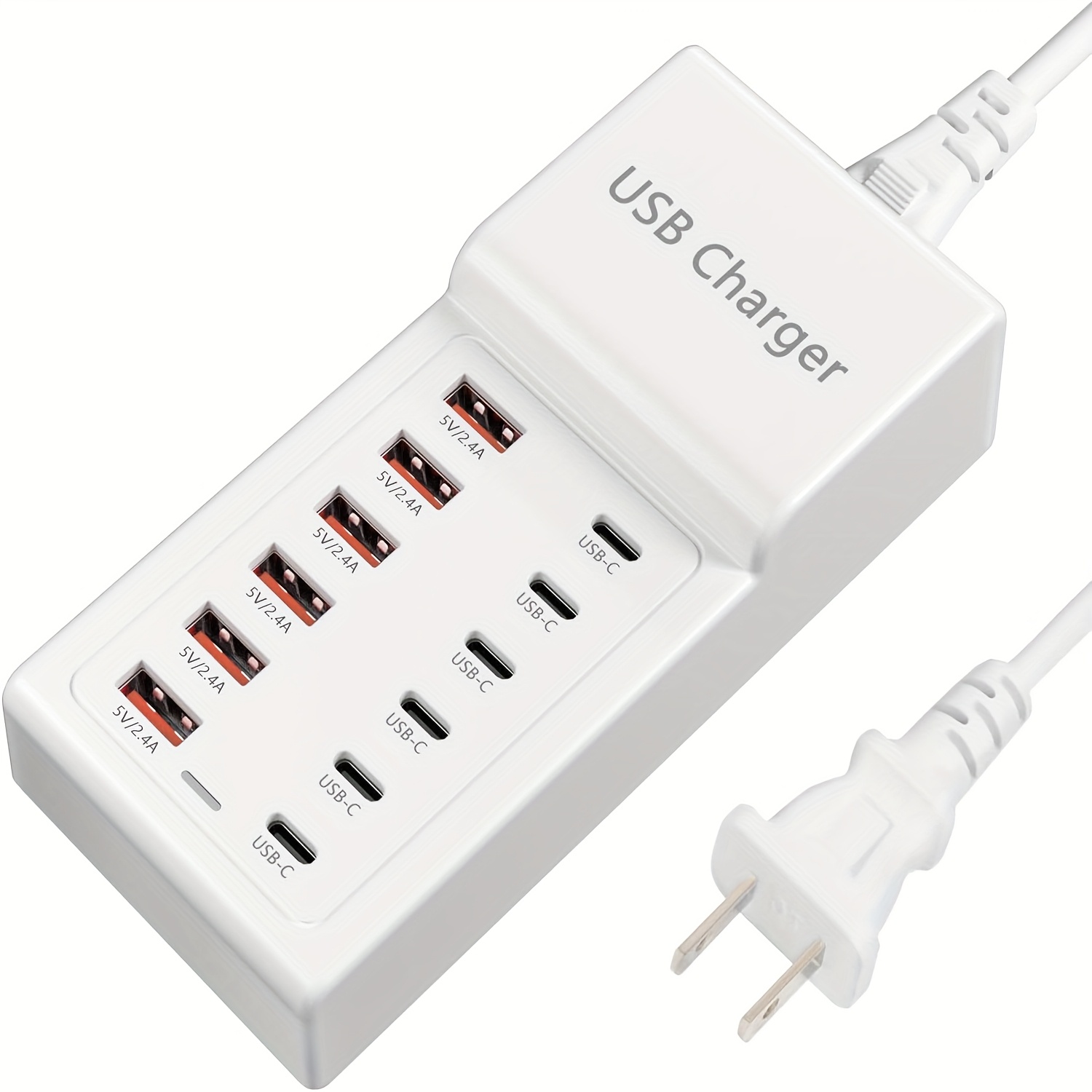 12-Port USB Charging Station 60W - Fast Charging For Phones & Tablets
