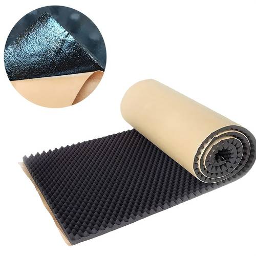 40 inch roll of self high density foam soundproofing panel 7 9 x0 79 resistant noise reducing for car engine hoods walls ceilings ideal for recording cars rooms soundproof wall panels