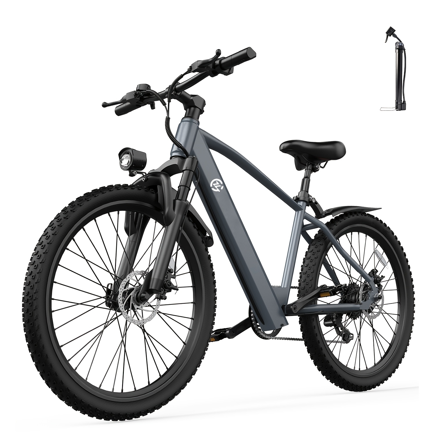 Image of 26 Inch Fat Tire Electric Bike For Adults, 250w Pedal Assist Motor, 36v 10.4ah Battery, 25km/h , Disc Brakes, Reliable Mileage E-bike, Urban Commuting, , Weekend Trip, Riding