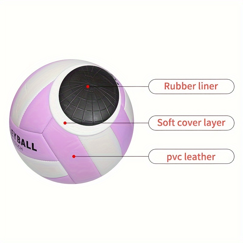 Ballon De Volleyball Taille 5 Officielle – Souple, Résistant, Intérieur & Extérieur – Avec Pompe Incluse – Idéal Entraînement, Plage & Loisirs