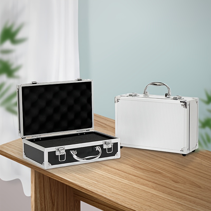 

1pc Aluminum , , Briefcase, Documents, Certificates, Instrument Case , Suitable For , ,