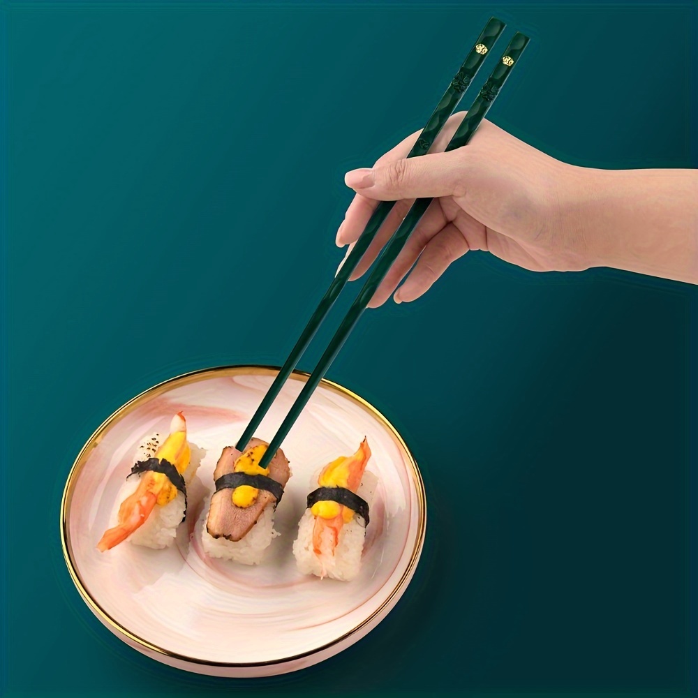 

5pairs/box Chinese Chopsticks Sushi Sticks Reusable Chopsticks Set Home Kitchen Accessories Eid Al-adha Mubarak