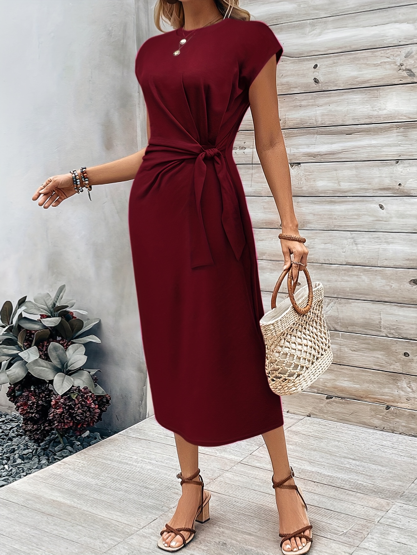 green emerald velvet dress in Between Grey Turtleneck Sleeveless Maxi Dress S