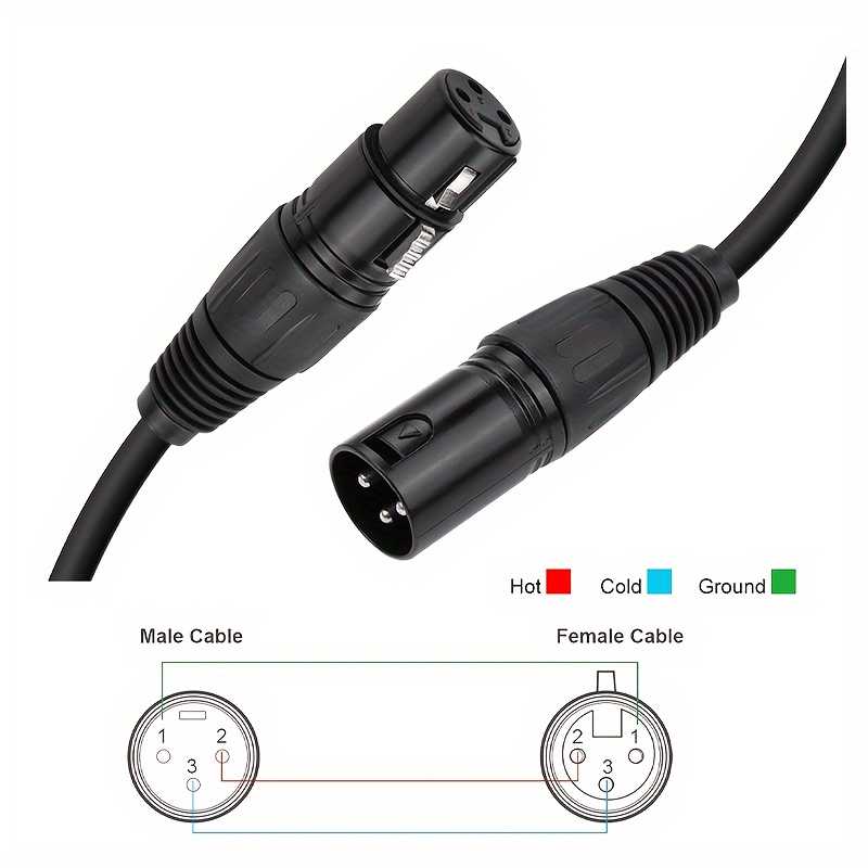 i-zclive XLR Audio Cable,XLR Cable,Microphone XLR Male to Female Audio Cable,XLR Microphone Cable for KTV Audio Cable,3-Pin XLR Microphone Cable,Balanced XLR Speaker Cable Suitable for Microphones,Preambles, Speaker Systems, Radio Station.