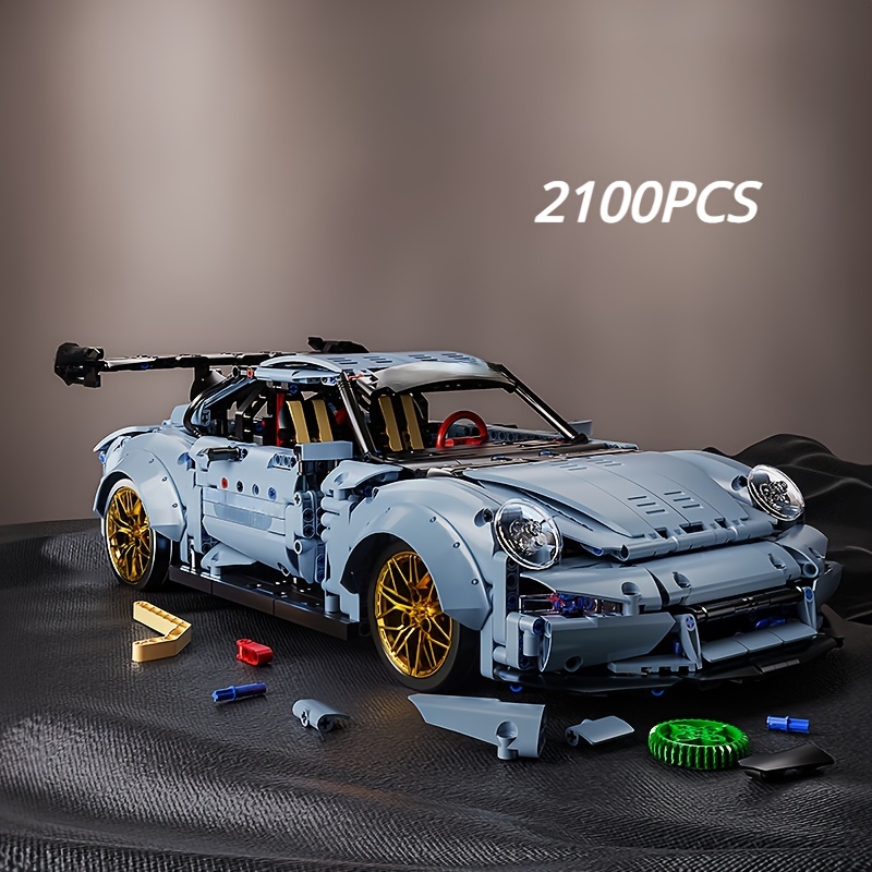 

2100pcs Collectible Sports Car Building Set, Model For Adult Enthusiasts, Holiday Gift