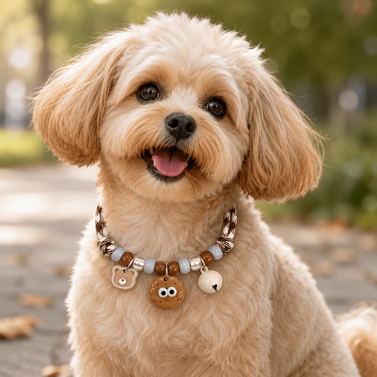 Cute Adjustable Cat Collar with Fruit Pendant
