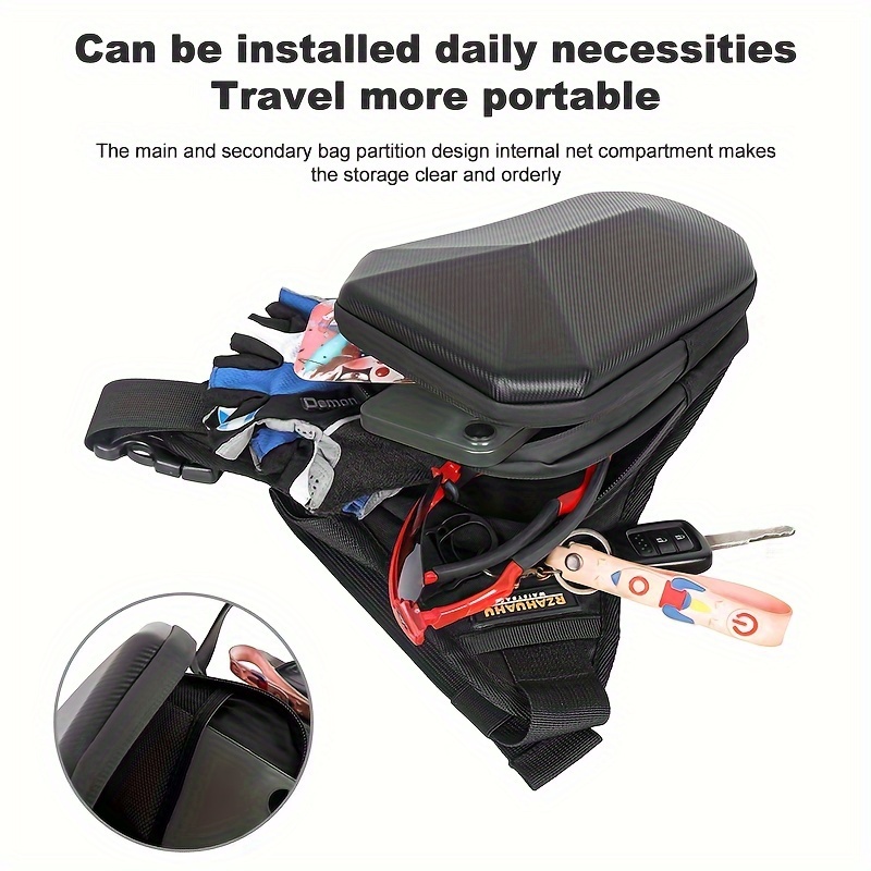 waterproof waist pack high volume adjustable hard shell multi application for motorcycle mountain bike road bike outdoor camping details 1