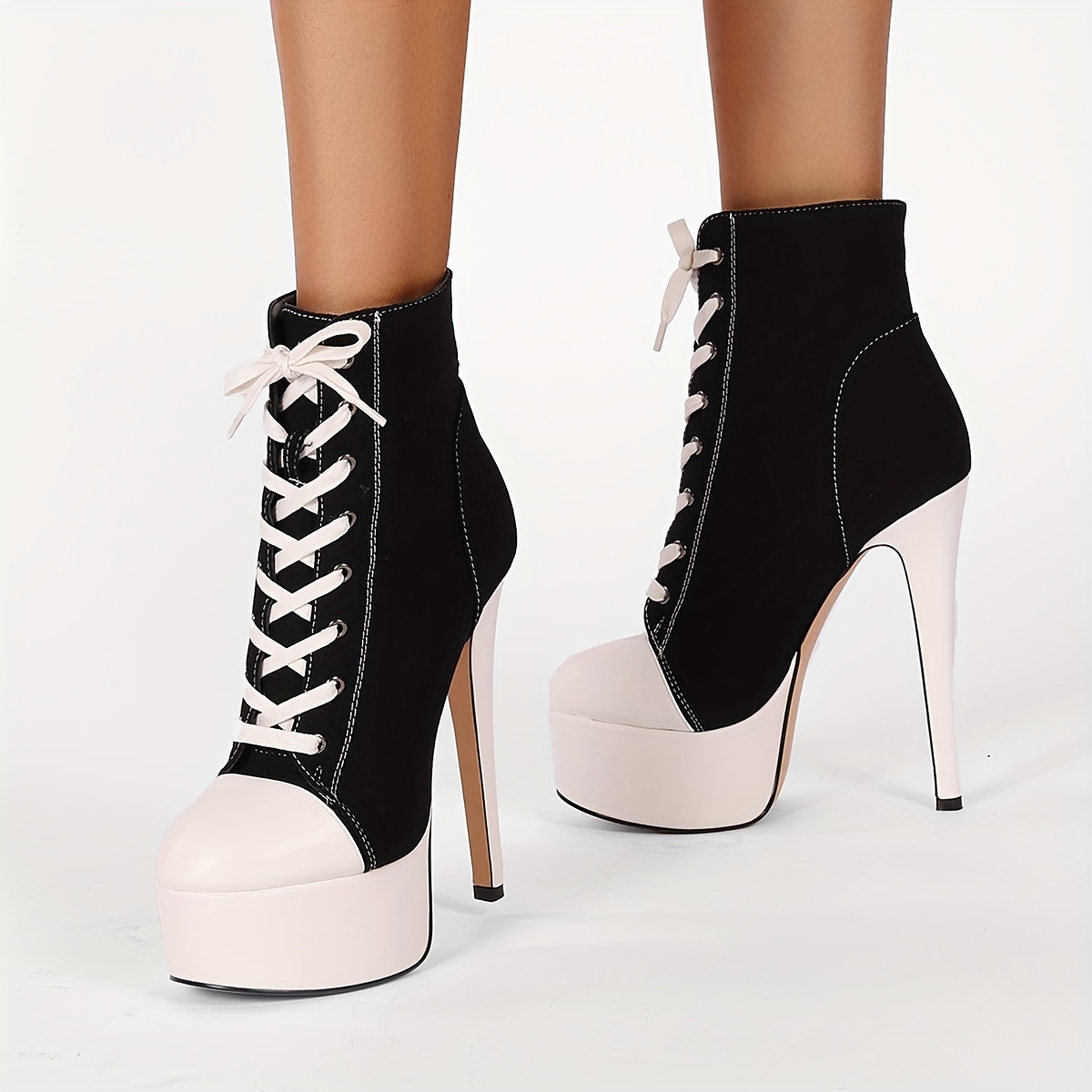 High heel sneaker boots online