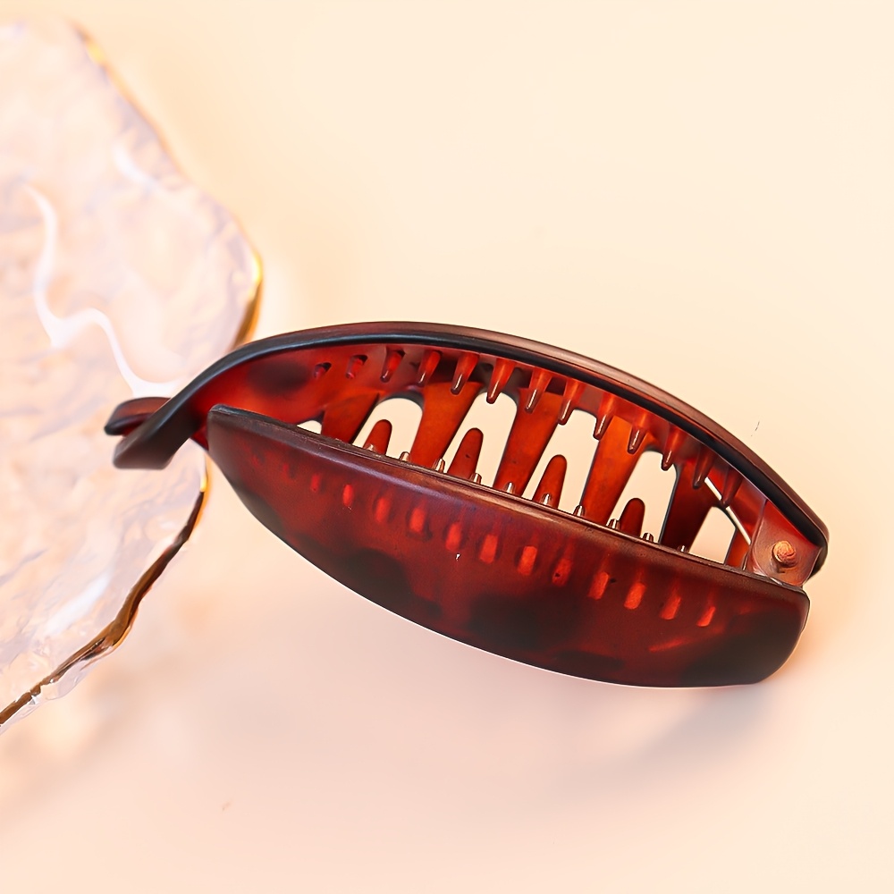 3pcs elegant high ponytail banana clips solid color plastic Temu