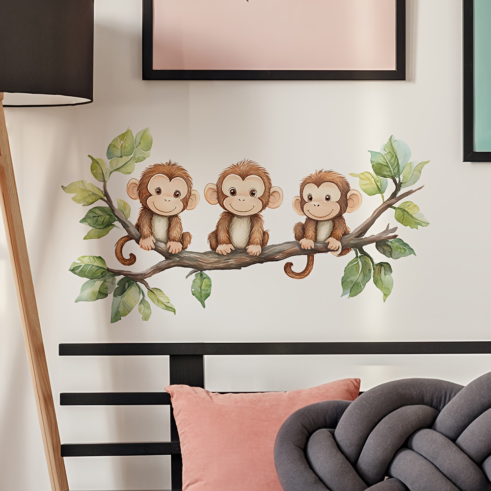 Removable Waterproof Monkey Wall Sticker Decal, 21.84 cm