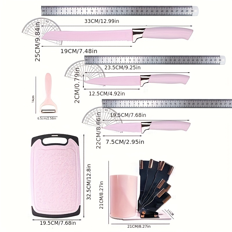 19 Sector Silicone Set And Knife Set, Perfect For Outdoor Camping - Heat-resistant, Non Stick, Wooden Handle, Easy To Clean - Perfect For Women'S Cooking Gifts, New Year'S And Valentine'S Day