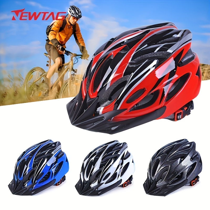 

Adult Unisex Cycling Helmet For Mountain And Road Bikes, Multiuse Adjustable, Pe Material, With Removable Padding And Chin Pad, Portable Buckle - Uncharged Safety Gear