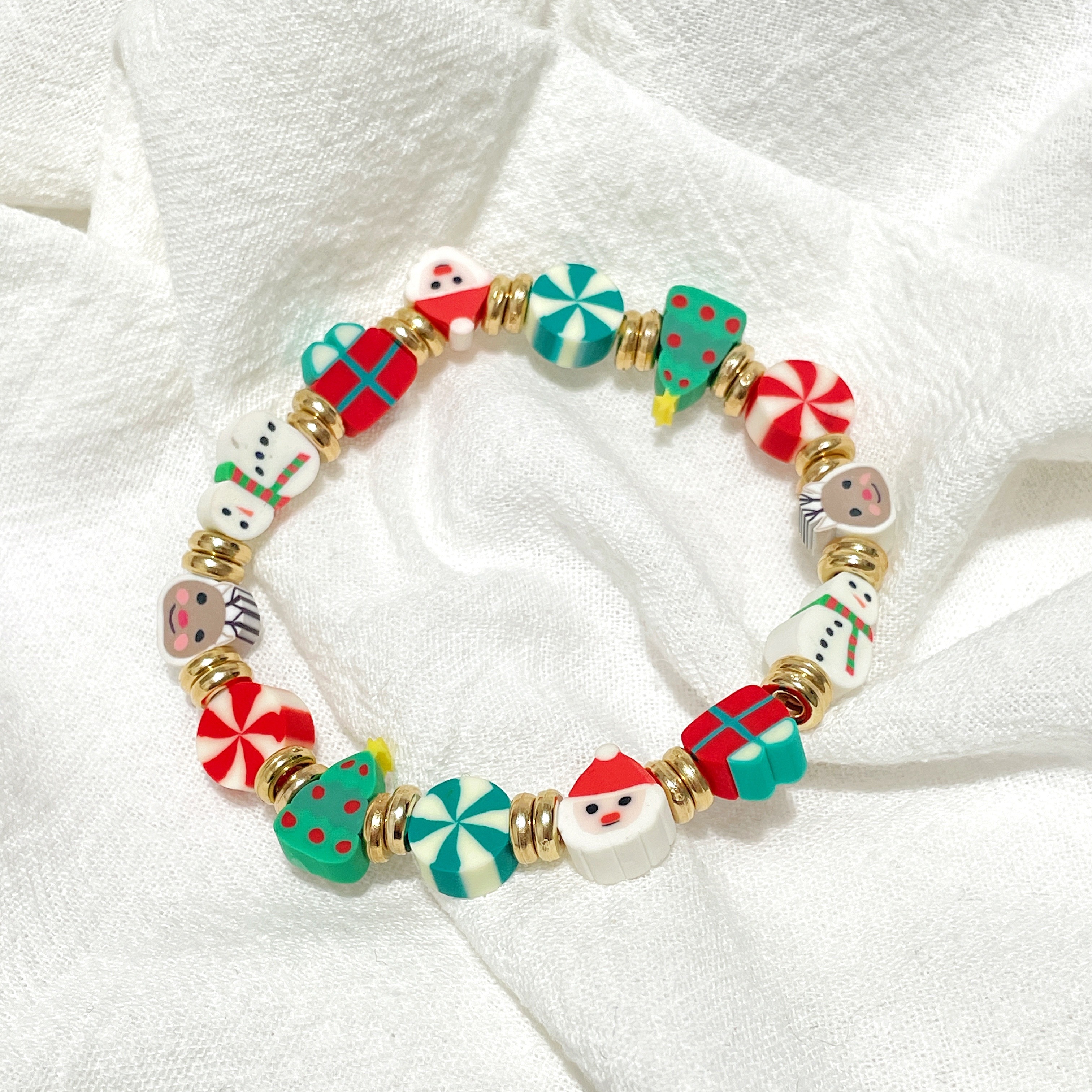 

1pc Christmas Bracelet, , , Snowman, , , Box Pattern, , , , Bracelet, , &