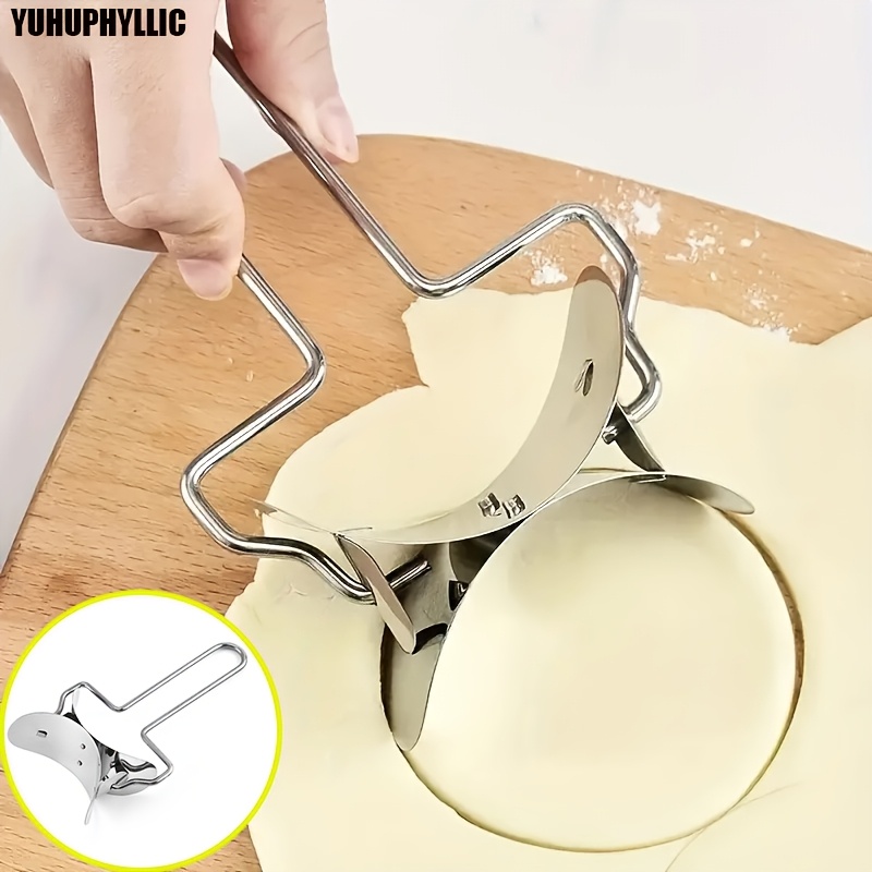 

Yuhuphyllic Stainless Steel Dumpling Maker - Round Dough Cutter And Dumpling Press, Diy Kitchen Tool For , Pastry Mold Packaging Cutter, Ideal For Wraps And