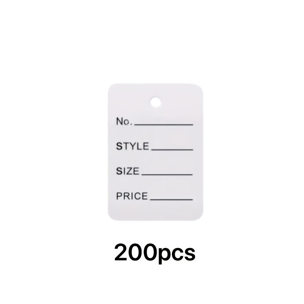 Image of 50pcs/200pcs Price Labels, No String Labels, Clothing Size Labels, Coupon Labels, Making Labels Labels, Clothing Labels