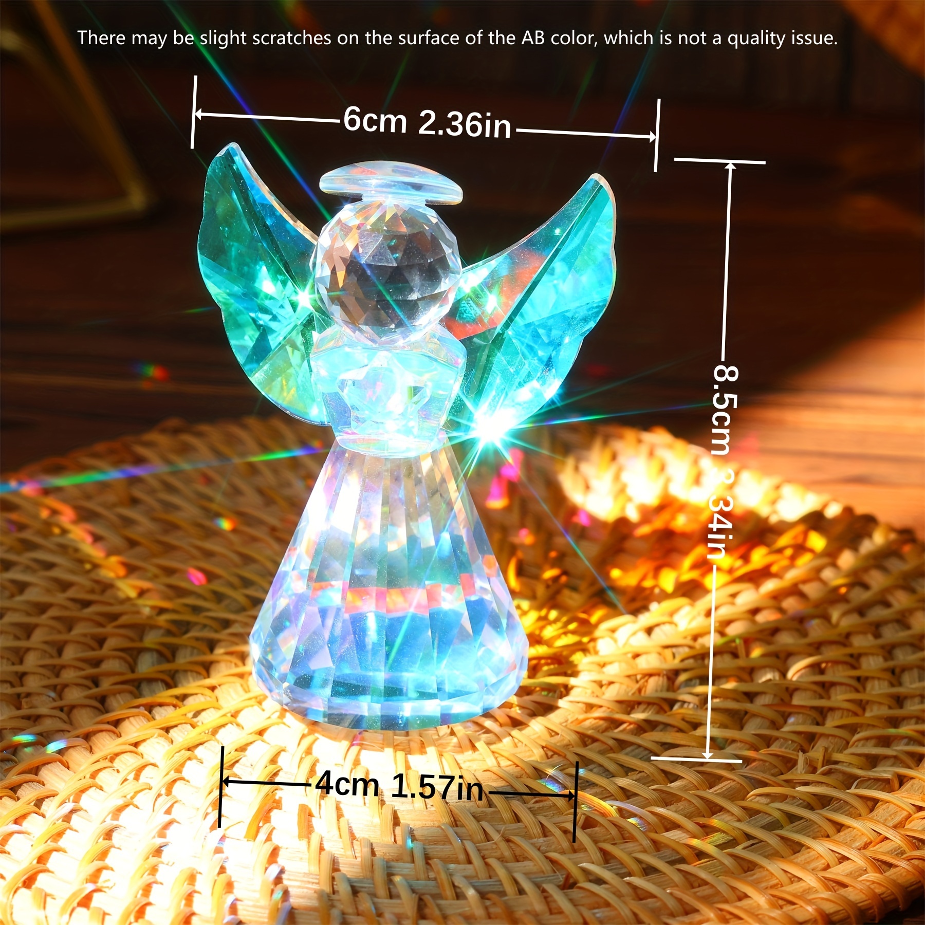 G.E.M. 神風 フィギュア 傘付き 約20cm Preciosa Crystal Angel Figurine with Blue Accents