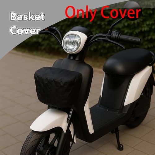 Artikelbild . fahrradkorb-abdeckung, verstellbare universelle abdeckung für fahrradkörbe 73-120 cm, für 25-45l körbe, e-bike,
