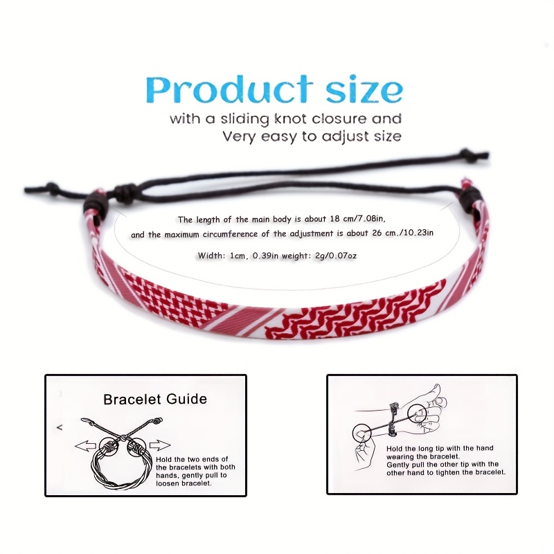 4pc Handcrafted Traditional Woven Bracelet Set