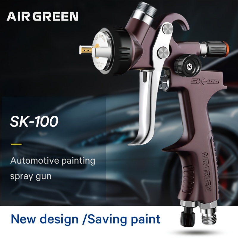 LVLP Gravity Feed Air Spray Paint Spraying Kit 1.3mm Nozzle 600ml Fluid Cup Air  Paint Sprayer for Painting Car Furniture Wall 