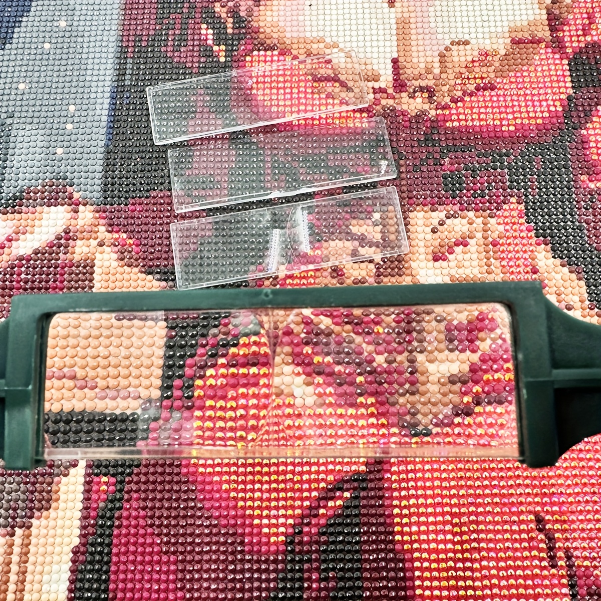 diamond painting embroidery 1 6x 2x 2 5x 3 5x adjustable head mounted magnifier lightweight and simple head   with replaceable 4x lenses for elderly reading maintenance assistance details 7
