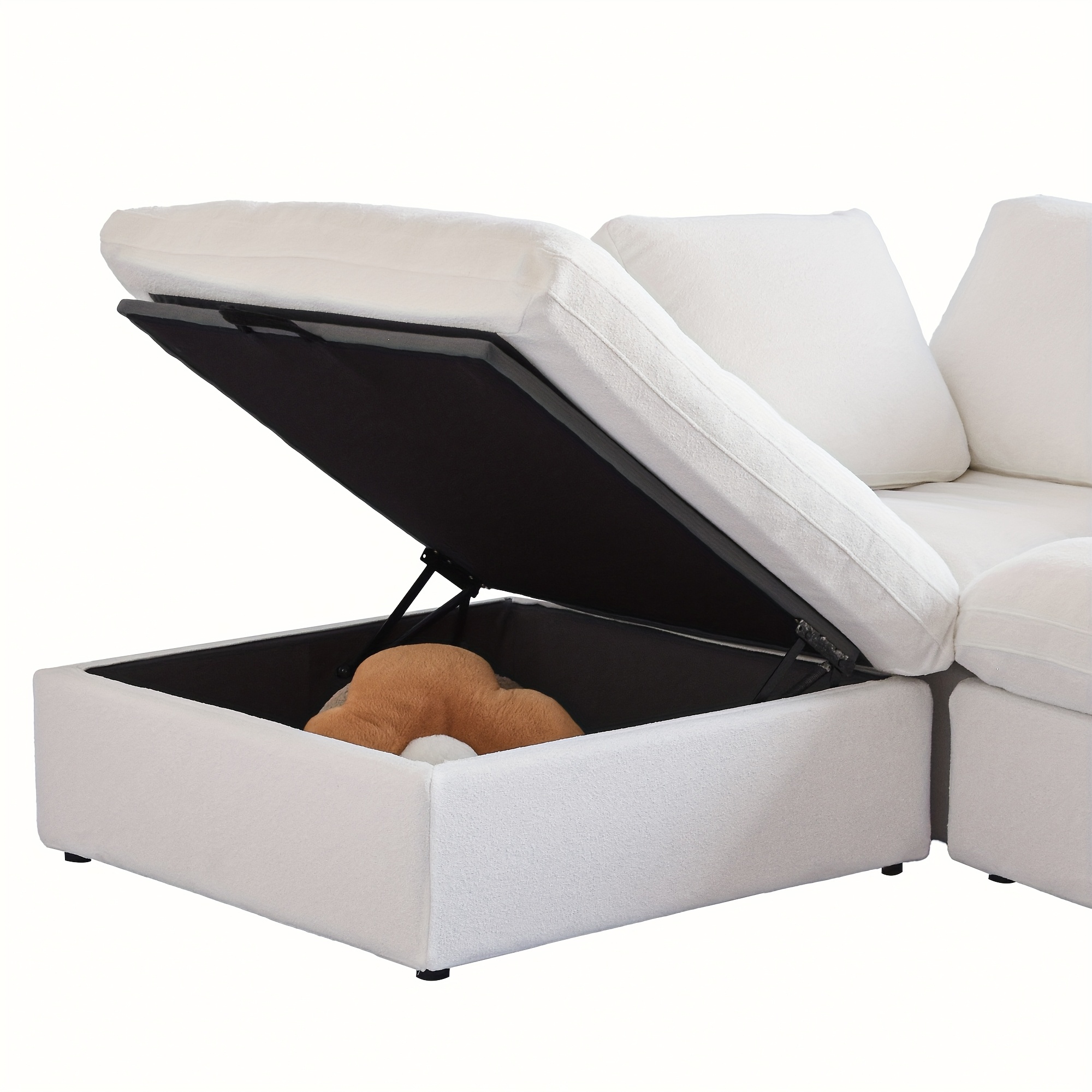 modular sectional sofa with   u shaped design minimalist style deep and wide convertible couches for the living room with washable and replaceable covers Product details 9