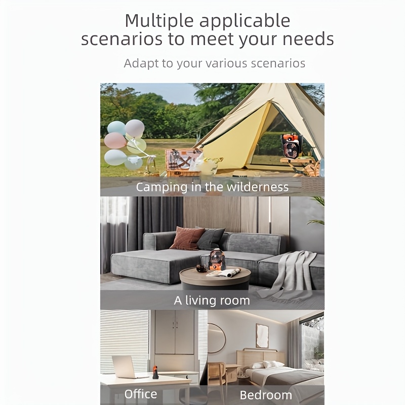 Multifunctional Outdoor Fan, Quickly Cools Down in Summer, Essential Tool for Holiday Travel, Lighting, USB Charging, 7800Mah Lithium Battery Life, First Choice for Camping