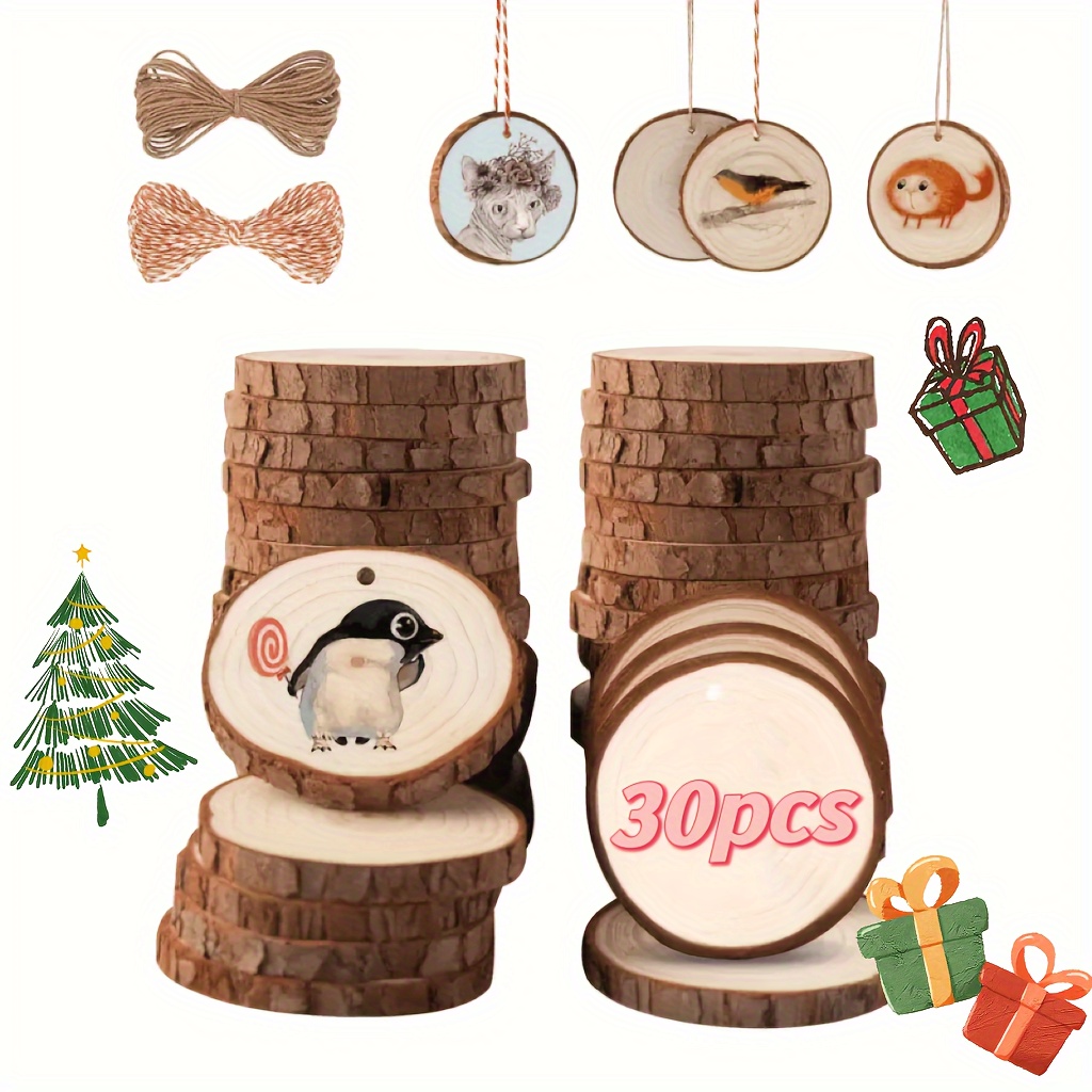 

Craft Wood Kit, Unfinished Pre-drilled, Wooden Pieces For Holiday Ornaments, Diy Crafts