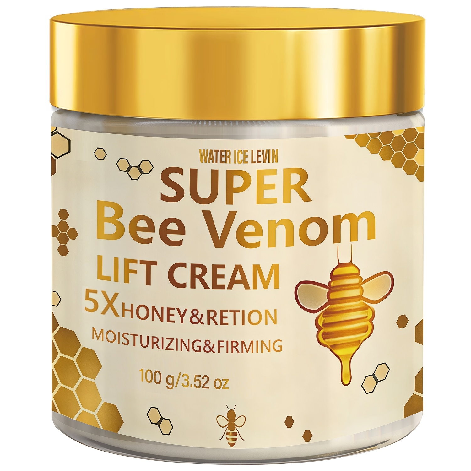 Image of Water Ice Super Bee Venom Lift Cream,5x Honey & Retionl Moisturizing & Firming Face Skin 100g/3.52 0z.