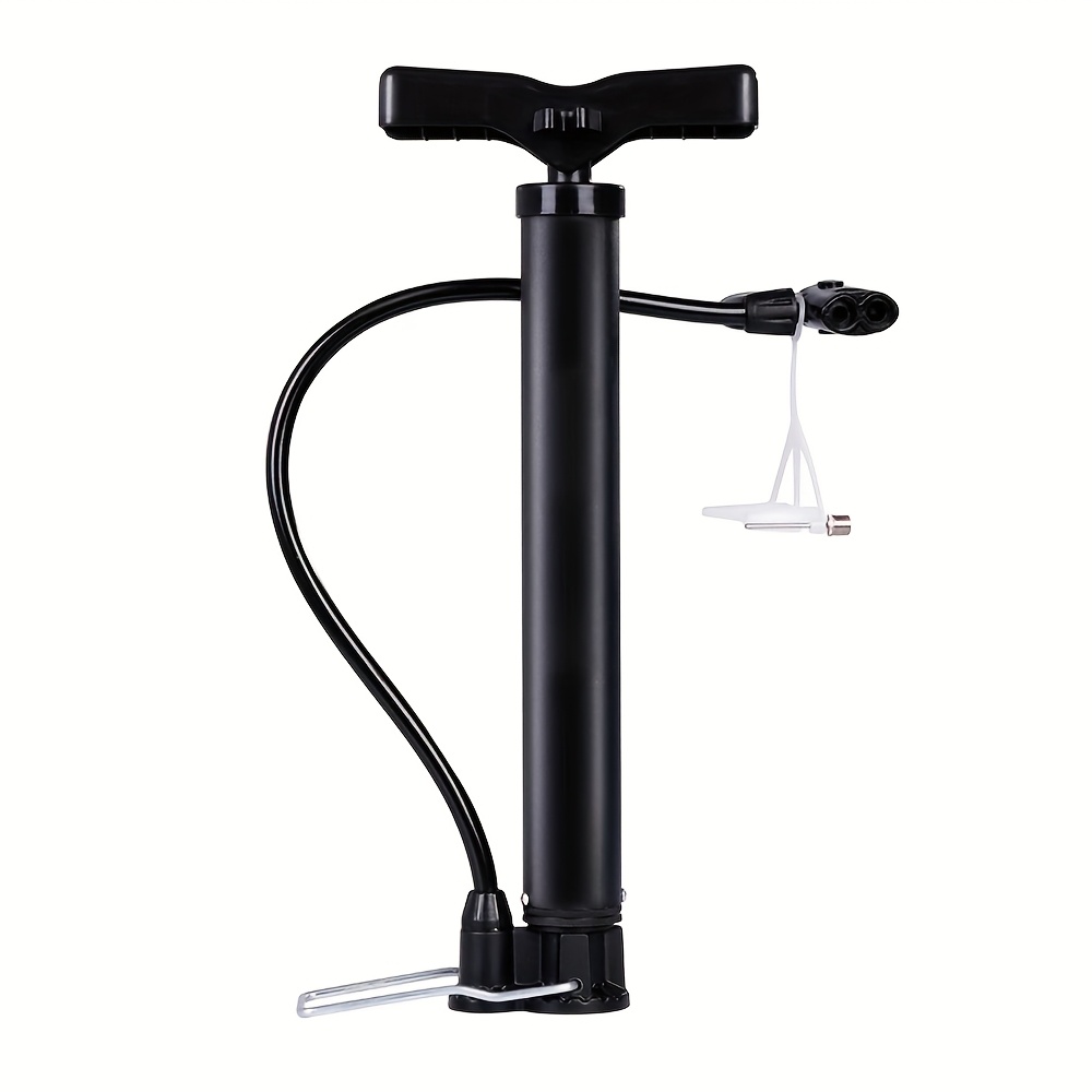 TEMU Compact High-pressure Bike Pump With Alloy Base - Portable Mini Inflator For Bicycles, Basketballs, Electric Scooters - Up To 120 Psi