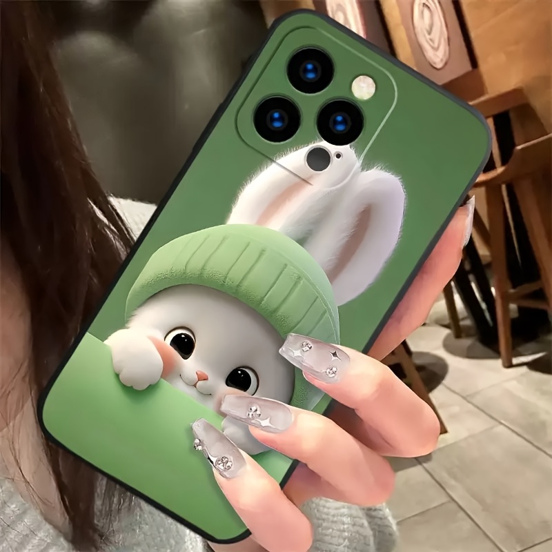 Cartoon Cute Super Cute Rabbit Panda Mobile Phone Case for iPhone