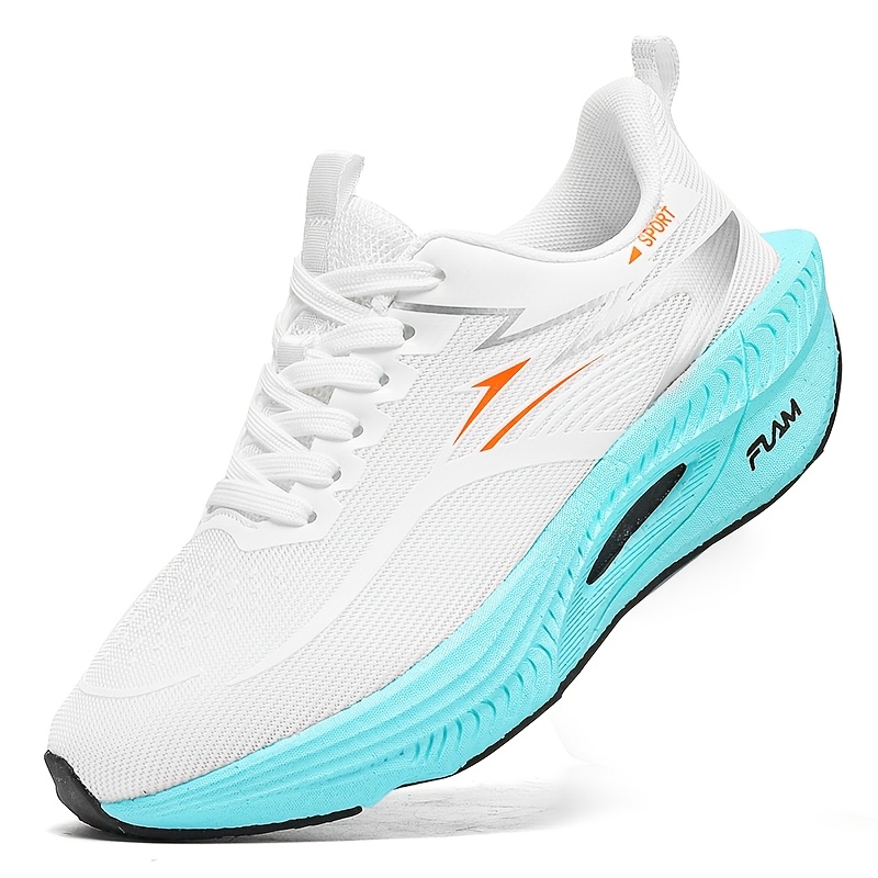 larawan ng item [sneakers] sapatos panakbo na may cushioning para sa   at babae, magaan at   ang suwelas, flexible at elastic, disenyong  -atletiko, kontoured ang fit. angkop para sa  -  na kaswal na suot, pagsasanay sa fitness, pagtakbo sa   at track, panlabas na aktibidad, trail running, hiking