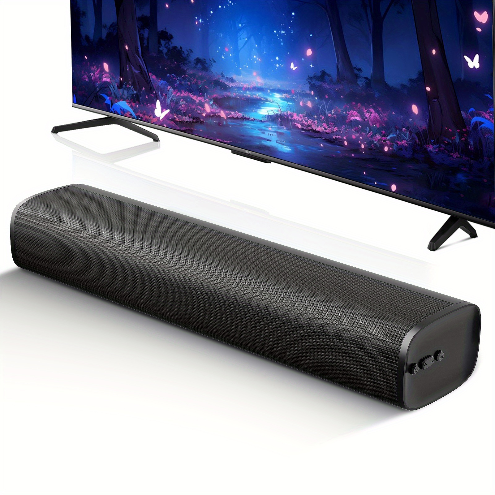 TEMU Tv Soundbar, Sound Bars For Smart Tv Wireless 5.0 Soundbar 50w Small Soundbars With Arc/optical/aux Connection, Home Theater Audio Soundbar