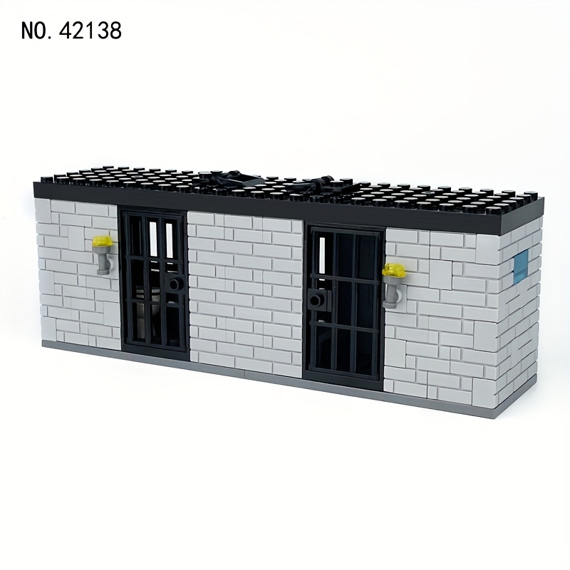 122pcs Military Sealed Prison Yard Police Prison Small Particle Assembly Toy Military Collection Toys Educational Assembly Building Blocks Toys