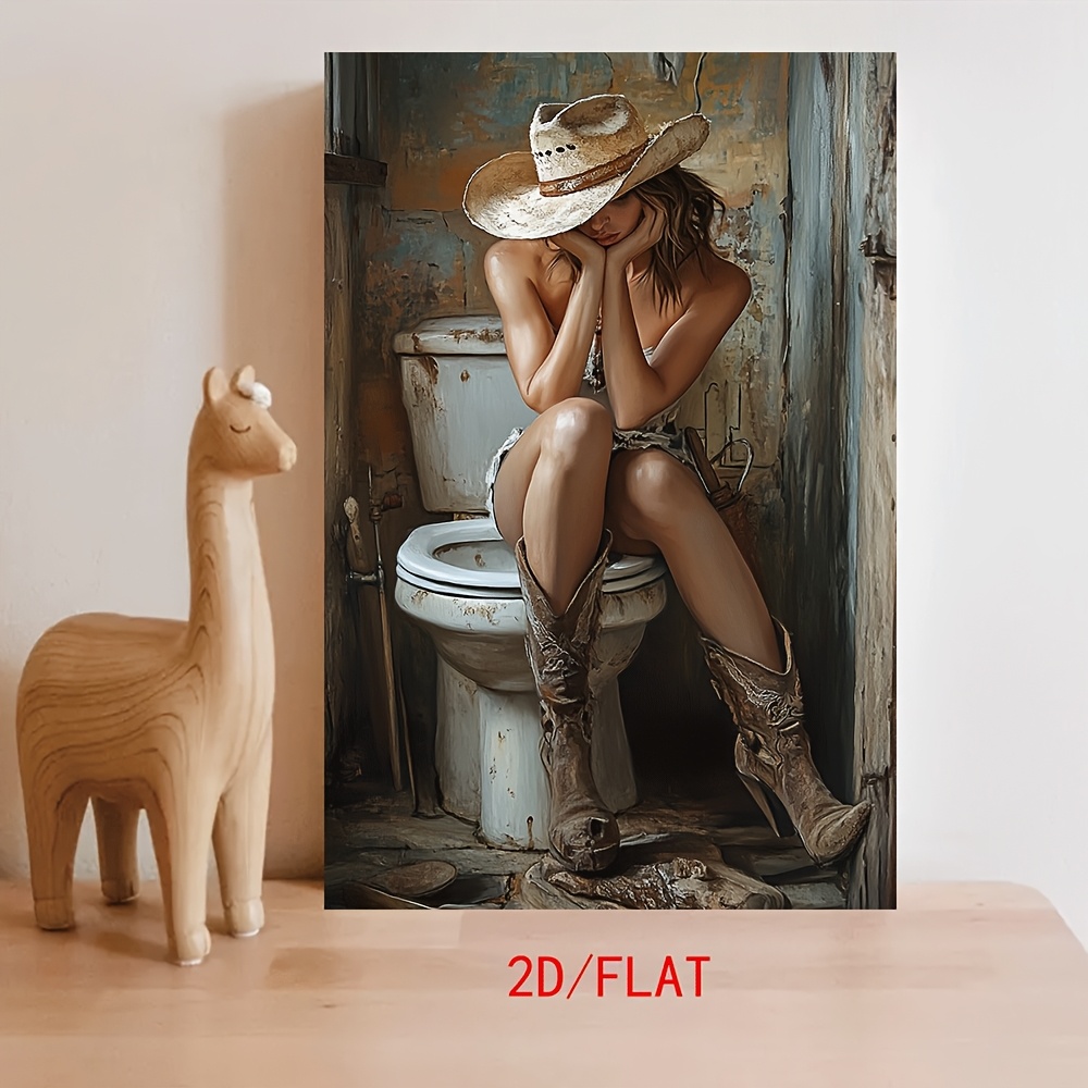 TEMU 2d Flat, [jit]2d Flat 1pc Frameless Canvas Paintings, Home Decoration Paintings, Oil Paintings, Wall Paintings, Unique Gifts For Art And Oil