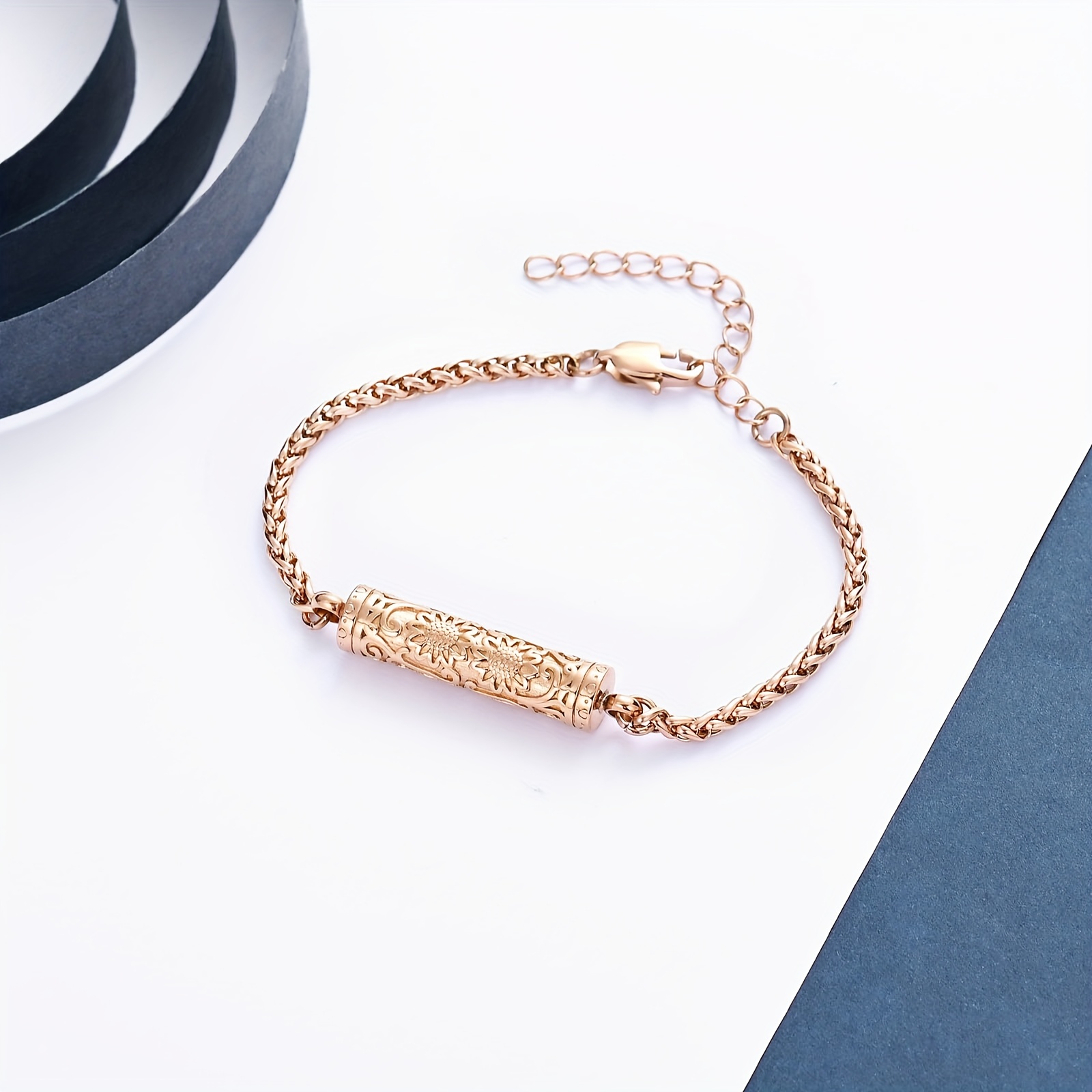 Sunflower Urn Bracelet for Pet Cremation Jewelry