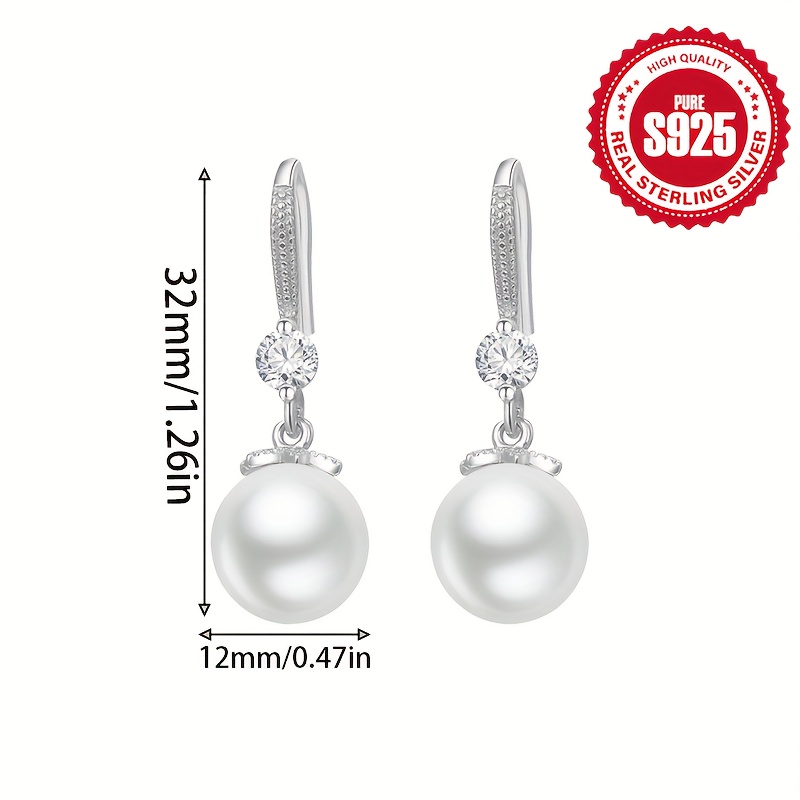 Minimalist Pearl Earrings S925 Pure Silver