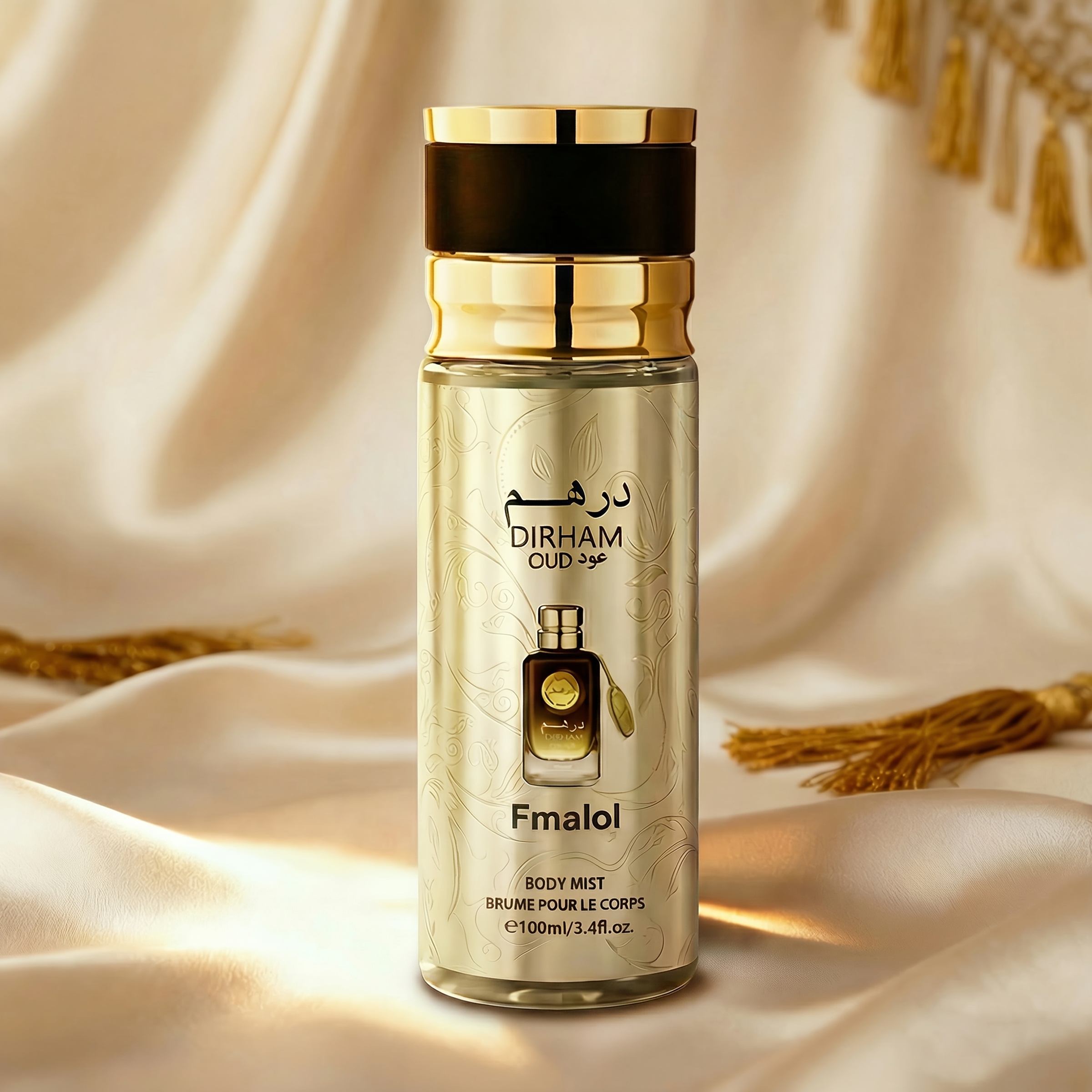 TEMU Luxury Arabian Men's Fragrance - Long-lasting Oud And Notes, Elegant Gradient Bottle, Luxurious Gift , 3.4 Fl Oz. Suitable For Everyday Wear And