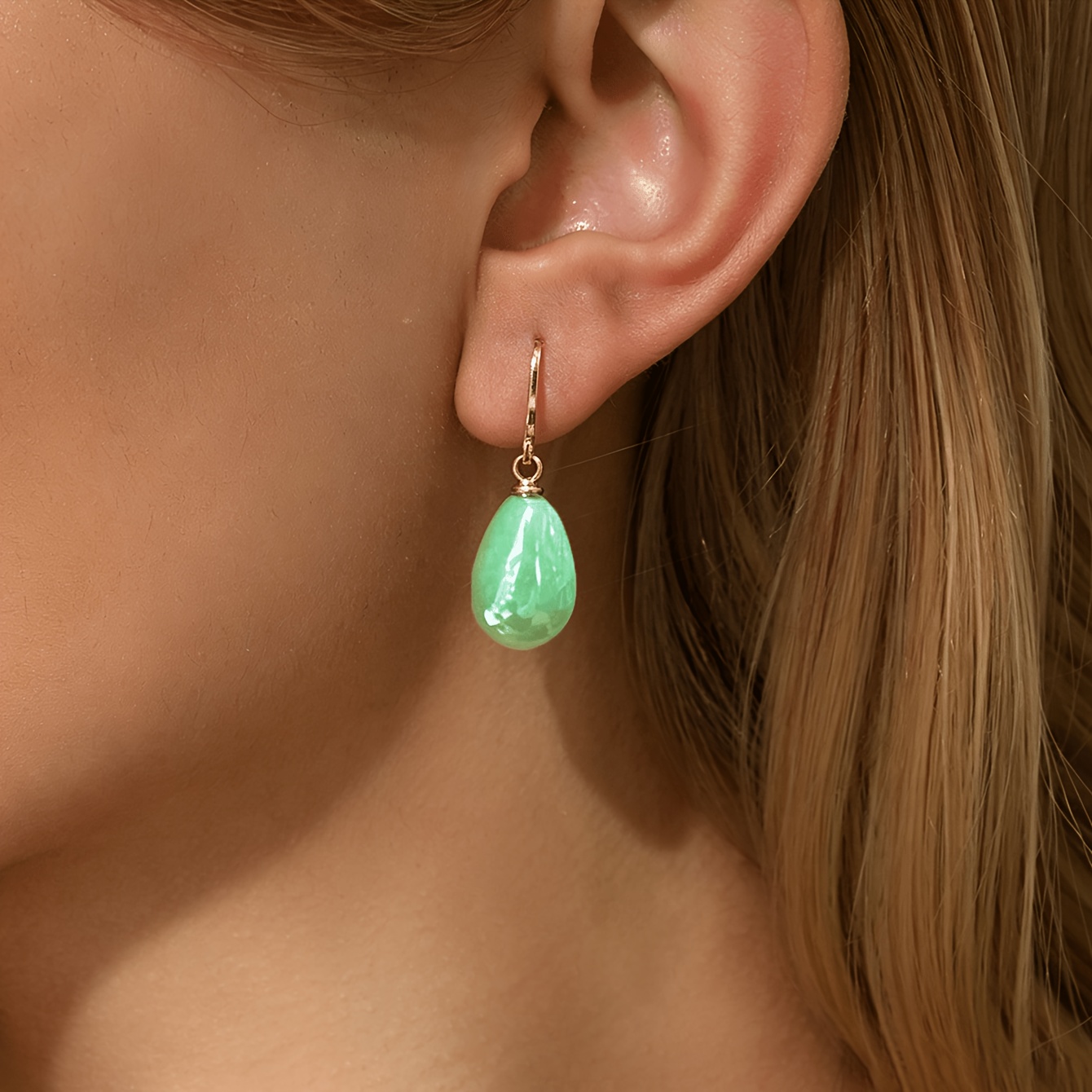 7 Pairs Candy-Colored Long Earrings with Purple Tassels