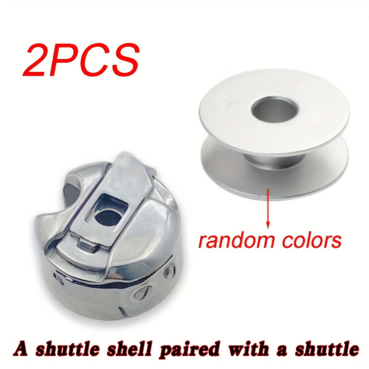 TEMU 2pcs Bobbin Case And Bobbin For Industrial Sewing Machines(random Color)