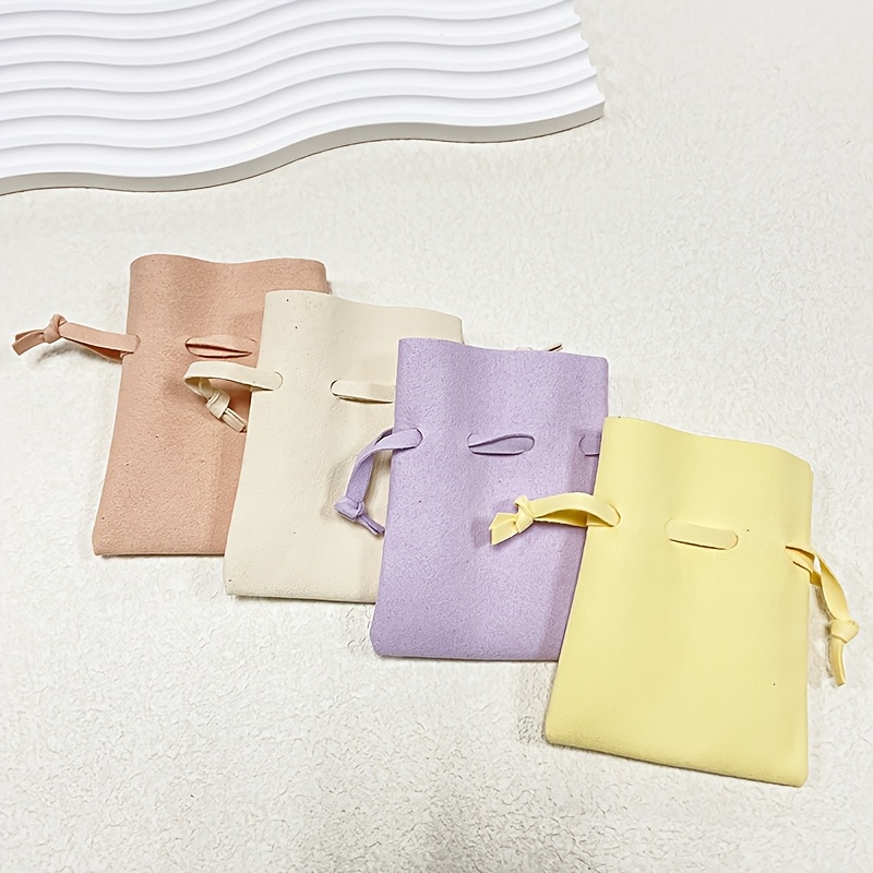 Personalized PU Plush Jewelry Pouch with Name/Text